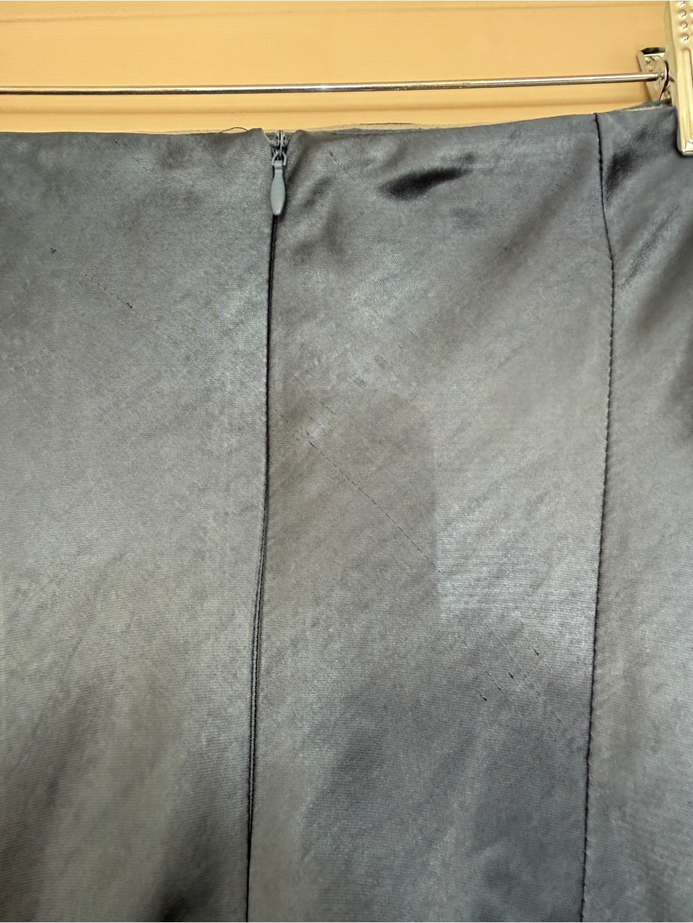 Strapless Satin Slip Dress in Blue - Picture 12 of 12